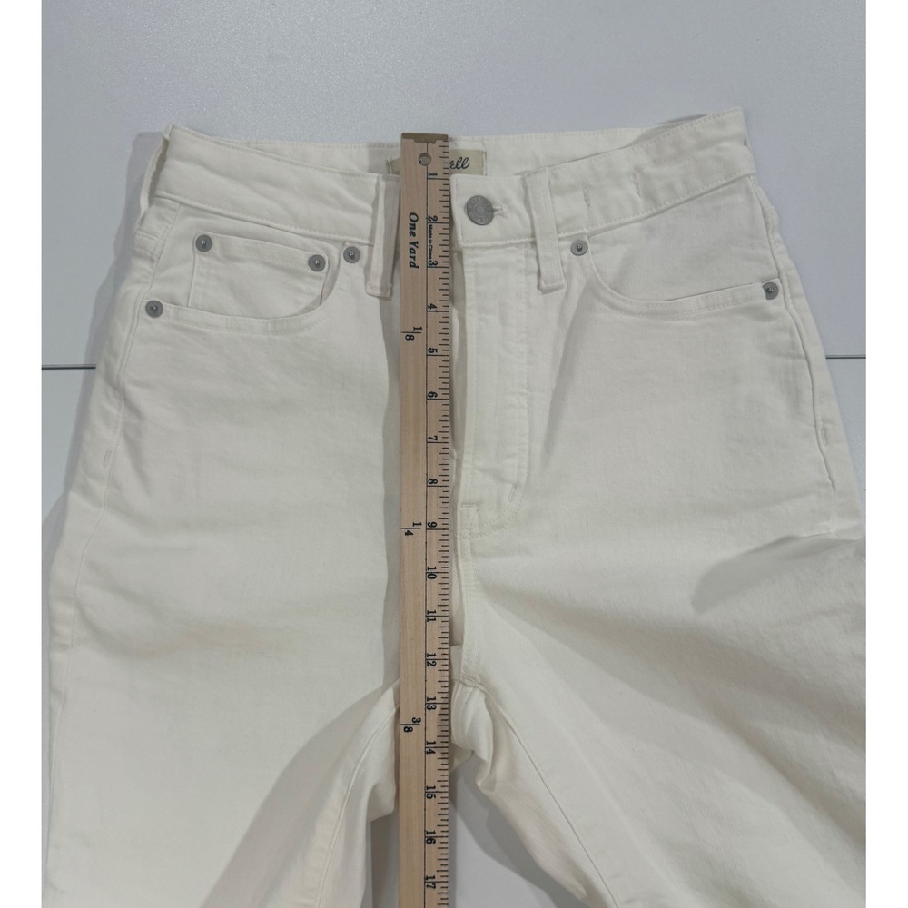 Madewell The Curvy Perfect Vintage Jean Tile White Cotton Blend Sz 27 NWOT W355 - Picture 11 of 12